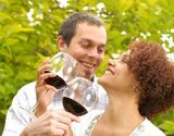 couple drinking wine