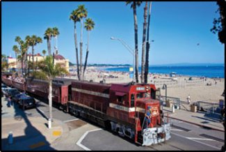 Train at Santa Cruz Beach Boardwalk